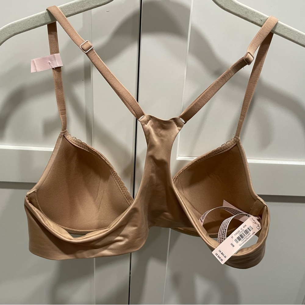 Victoria's Secret Lightly Lined Racerback Demi Bra (36B in praline) - Picture 3 of 5